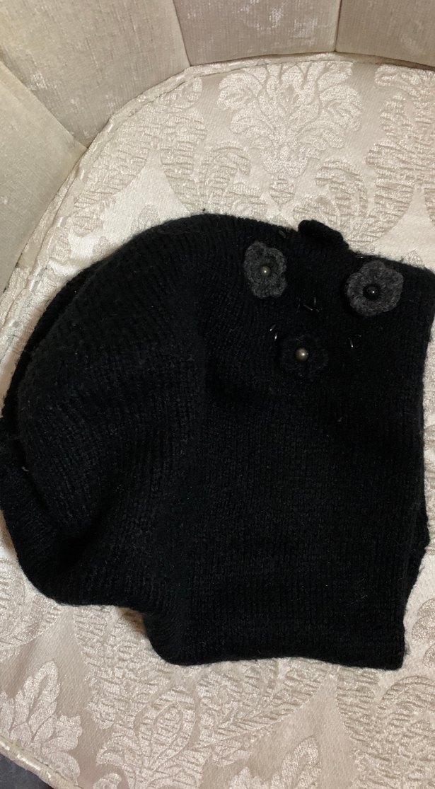 Siyah Örgü Kadın Bere - Görsel 5