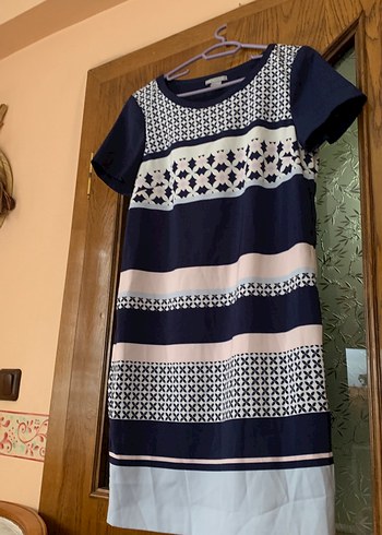 H&M desenli Kadın Elbise 38 - Görsel 2