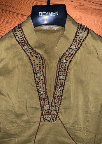 Boncuk Nakışlı Kadın Bluz Adil Işık M - Görsel 2