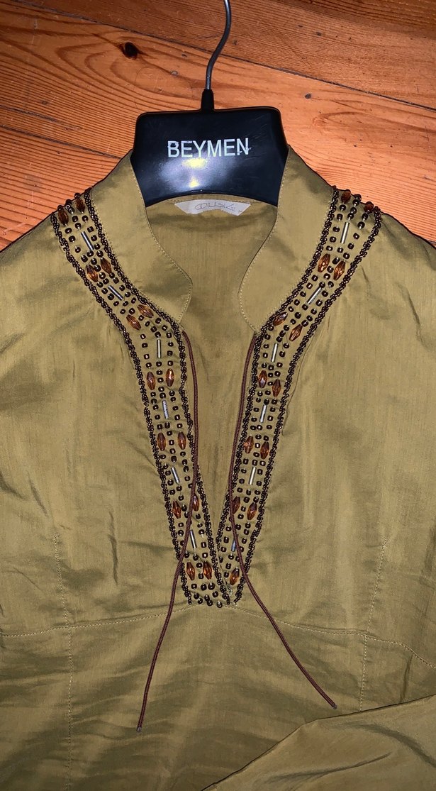 Boncuk Nakışlı Kadın Bluz Adil Işık M - Görsel 2