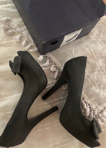 Antrasit Süet Fiyonklu38 no platform Zara Stiletto - Görsel 8