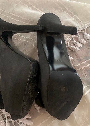 Antrasit Süet Fiyonklu38 no platform Zara Stiletto - Görsel 4