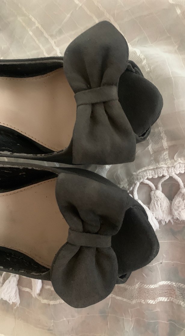 Antrasit Süet Fiyonklu38 no platform Zara Stiletto - Görsel 5