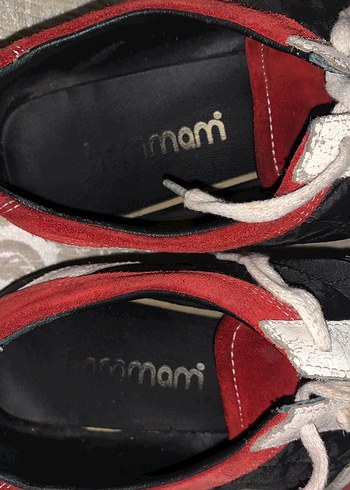 Kırmızı Siyah Erkek deri Spor Ayakkabı 44 - Görsel 13