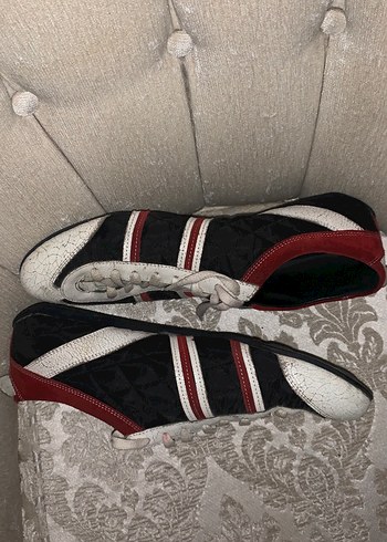 Kırmızı Siyah Erkek deri Spor Ayakkabı 44 - Görsel 7