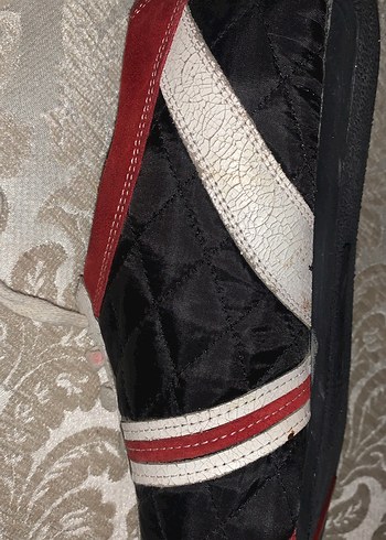 Kırmızı Siyah Erkek deri Spor Ayakkabı 44 - Görsel 8