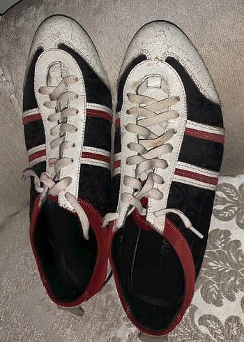 Kırmızı Siyah Erkek deri Spor Ayakkabı 44 - Görsel 10