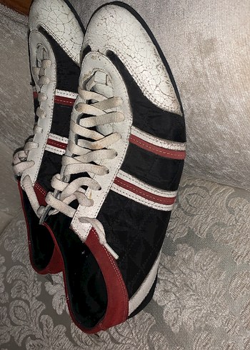 Kırmızı Siyah Erkek deri Spor Ayakkabı 44 - Görsel 11