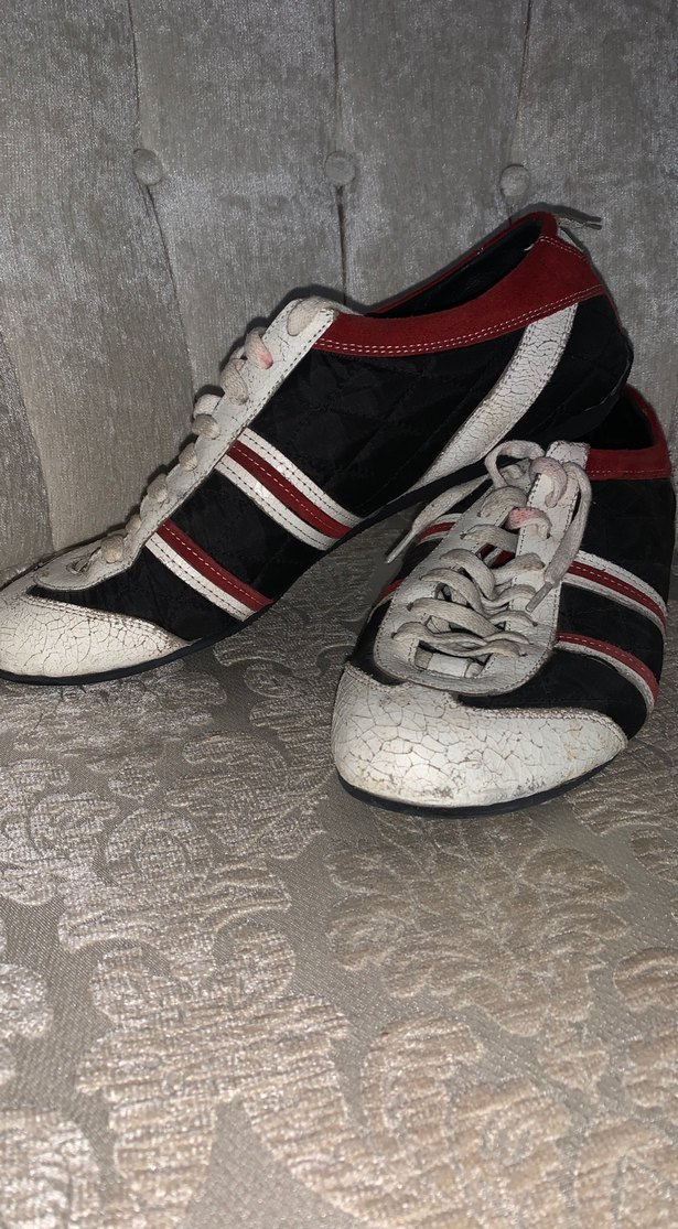 Kırmızı Siyah Erkek deri Spor Ayakkabı 44 - Görsel 2