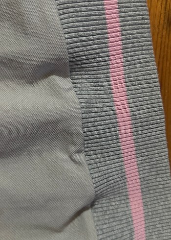 Kız Çocuk Gri Kapüşonlu Fermuarlı Yelek - Görsel 8