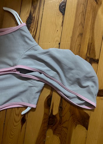 Kız Çocuk Gri Kapüşonlu Fermuarlı Yelek - Görsel 5