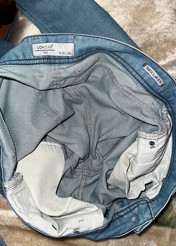 Erkek Mavi Denim Regular 879 W34/L32 - Görsel 10