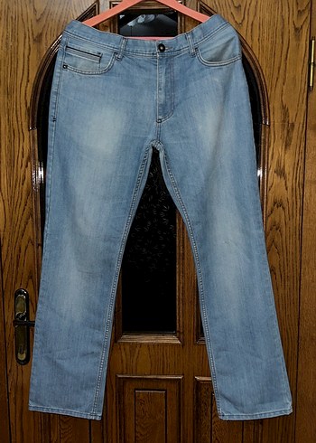 Erkek Mavi Denim Regular 879 W34/L32 - Görsel 6