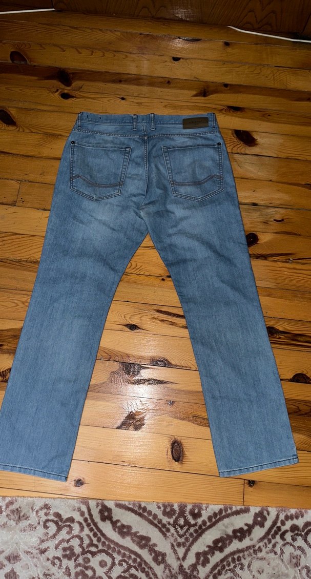 Erkek Mavi Denim Regular 879 W34/L32 - Görsel 4