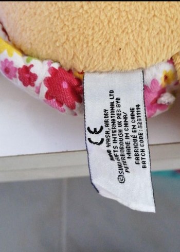Beden Renk Çiçek Desenli Renkli Peluş Kaplumbağa