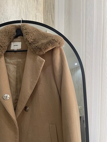 38 Beden camel Renk Koton kaban