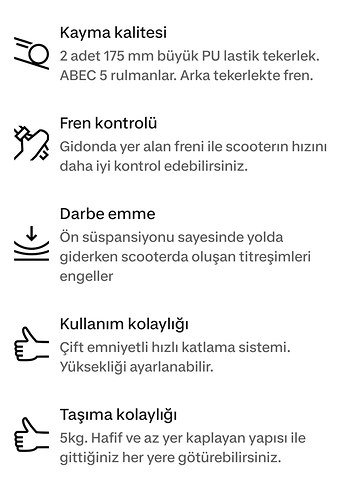 Gri Çocuk Scooter'ı - Görsel 4