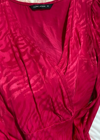 Parlak Uzun Kollu Kadın Elbise - Görsel 3