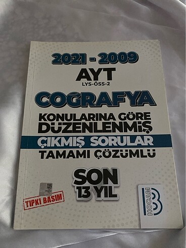 Ayt coğrafya denemeleri benim hocam