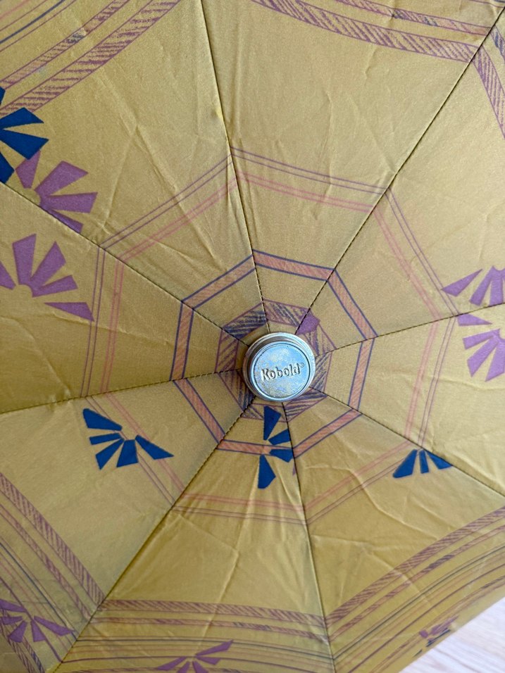 Sarı Pileli Kadın Şemsiye - Görsel 2