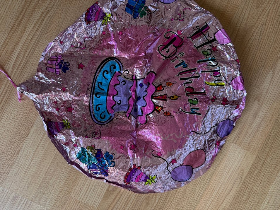 Pembe Renkli Doğum Günü Balonu - Görsel 4