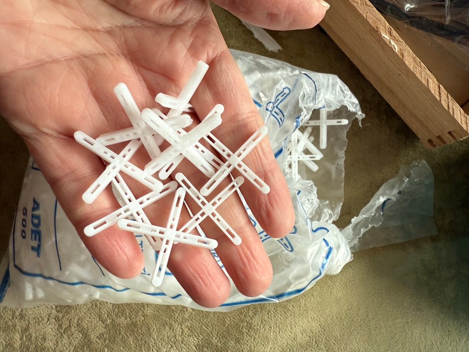 Pastel Beyaz Seramik Derz Artıları 500 Adet - Görsel 2