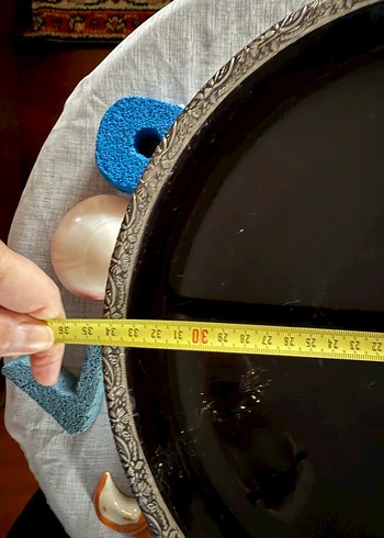 Klasik Siyah Desensiz Tabak - Görsel 2