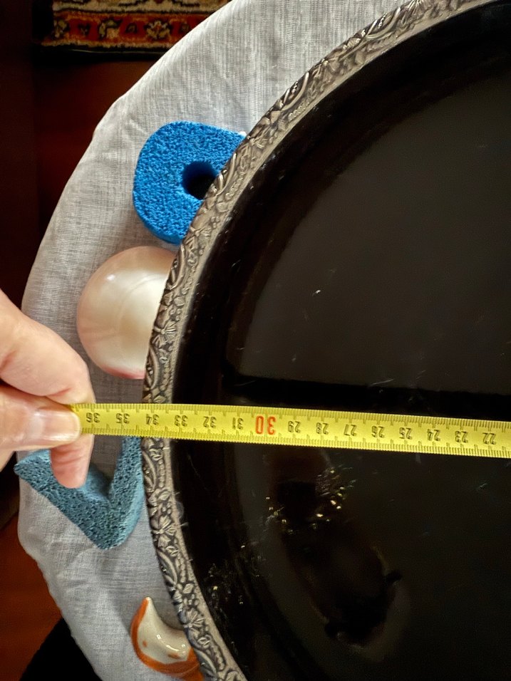 Klasik Siyah Desensiz Tabak - Görsel 2