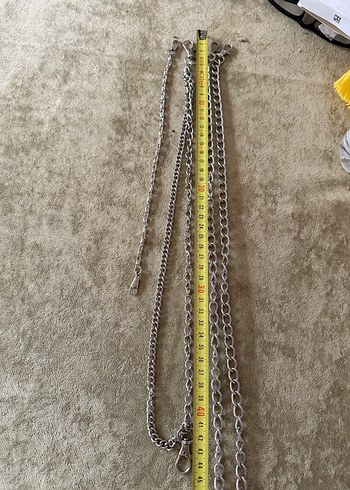 Gri Zincir Detaylı Kadın Vücut Zinciri - Görsel 2