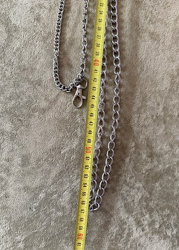 Gri Zincir Detaylı Kadın Vücut Zinciri - Görsel 3