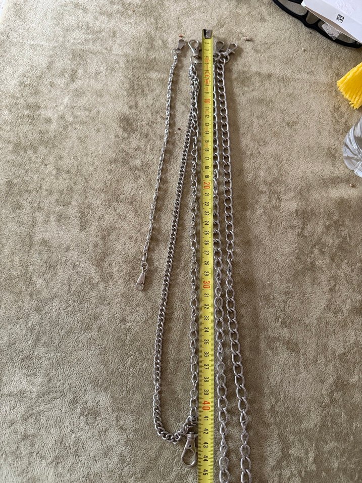 Gri Zincir Detaylı Kadın Vücut Zinciri - Görsel 2