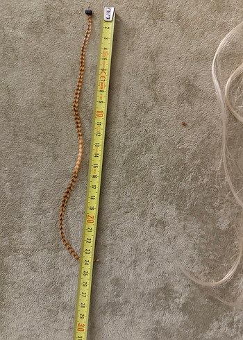 Bej Zincir Detaylı İpeksi Saç Aksesuarı - Görsel 5