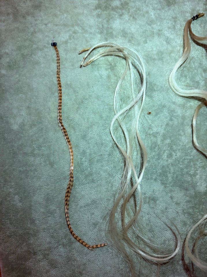 Bej Zincir Detaylı İpeksi Saç Aksesuarı - Görsel 2