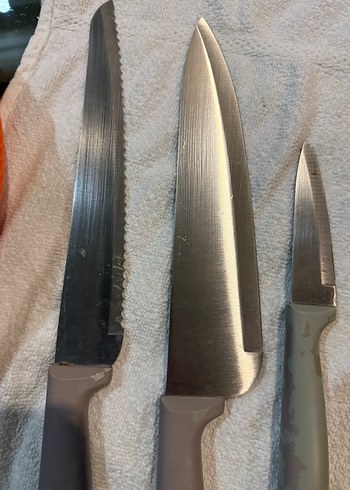 Gri Saplı Paslanmaz Çelik Bıçak Seti - Görsel 2