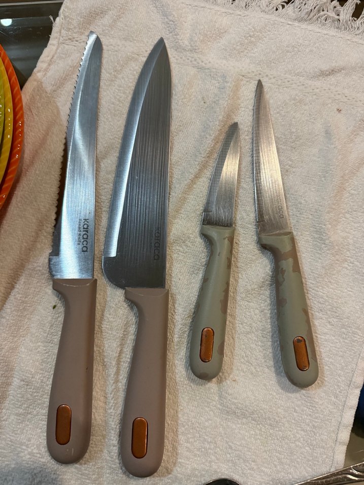 Gri Saplı Paslanmaz Çelik Bıçak Seti - Görsel 4