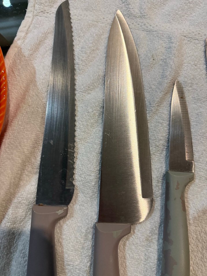 Gri Saplı Paslanmaz Çelik Bıçak Seti - Görsel 2