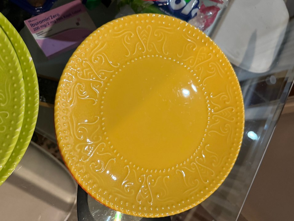 Yeşil Renkli Dekoratif Tabak - Görsel 3