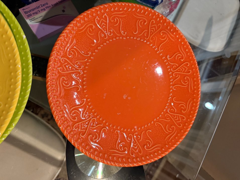 Yeşil Renkli Dekoratif Tabak - Görsel 4