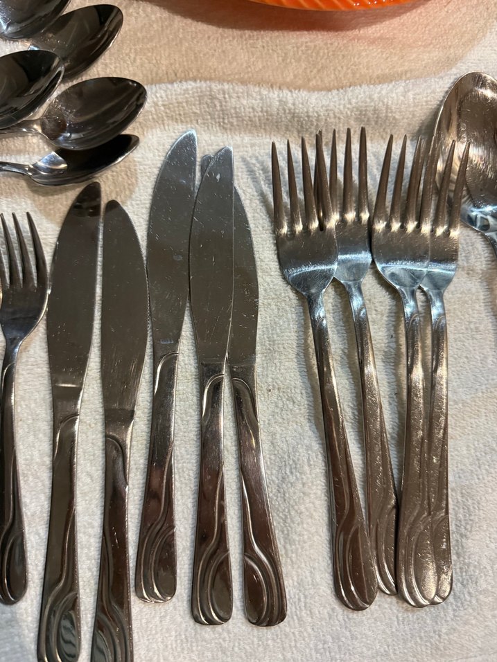 Gri Paslanmaz Çelik Çatal Kaşık Bıçak Seti - Görsel 3