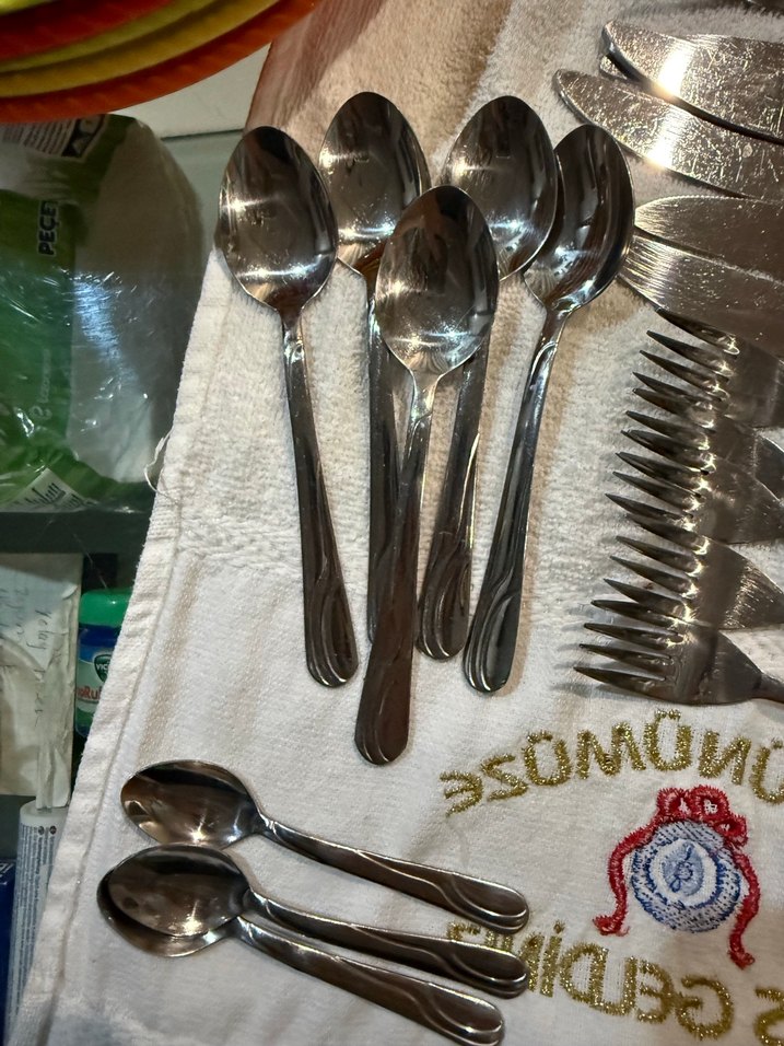 Gri Paslanmaz Çelik Çatal Kaşık Bıçak Seti - Görsel 5