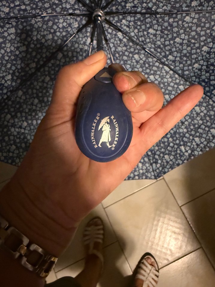 Kadın Lacivert Pilili Bohem Şemsiye - Görsel 4