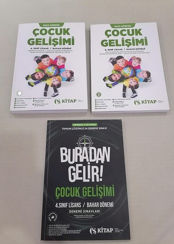 4. Sınıf Çocuk Gelişimi Kitapları Auzef bahar dönemi