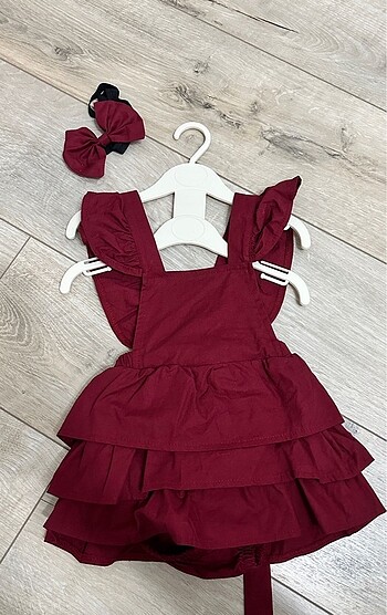 Bebel bordo elbise