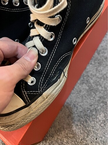 42 Beden siyah Renk Converse Chuck 70 Bilekli Siyah
