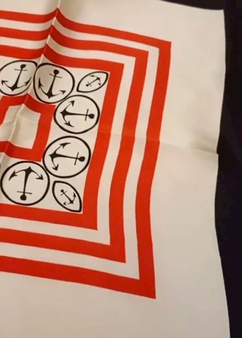 Kadın Çok Renkli İpek eşarp - Görsel 6