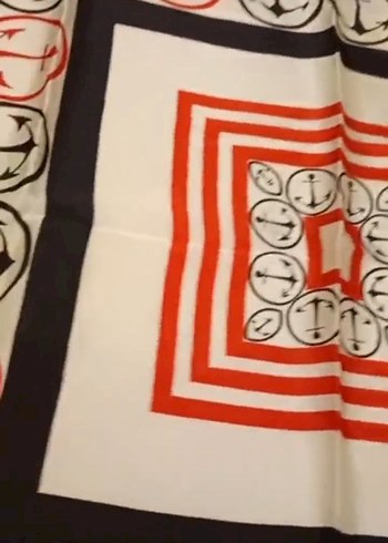 Kadın Çok Renkli İpek eşarp - Görsel 7