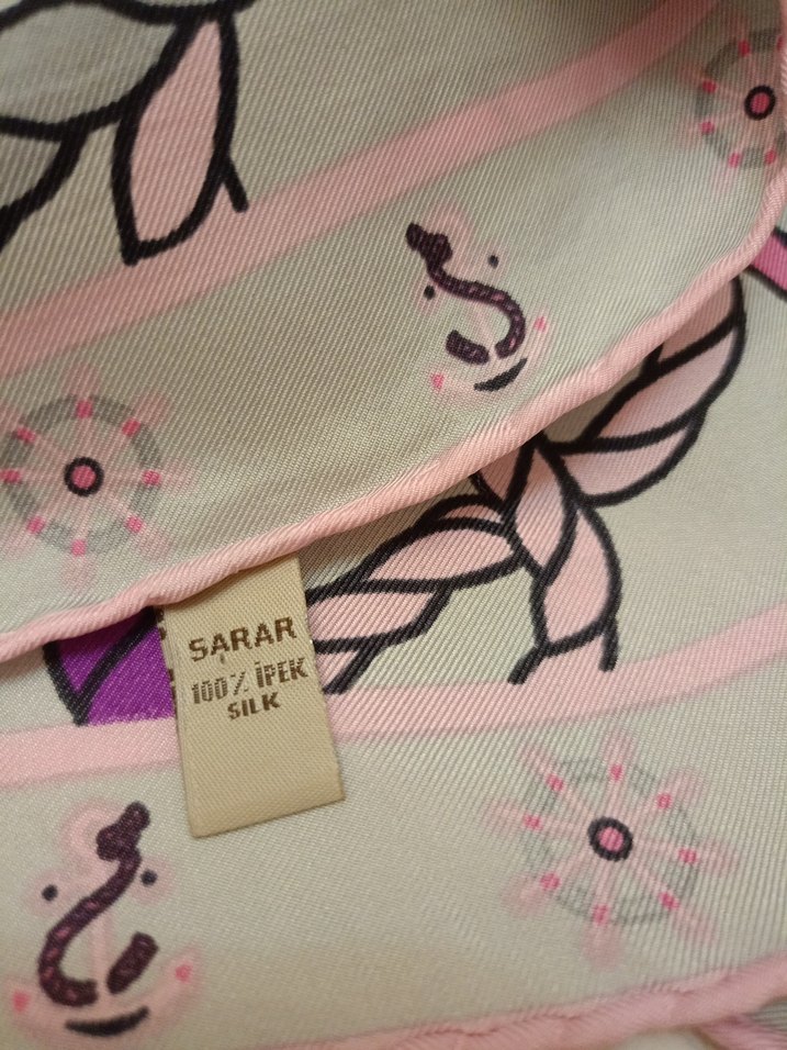 Zincir Detaylı Çok Renkli Bohem Kadın eşarp - Görsel 3