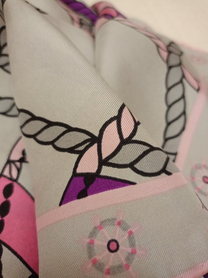 Zincir Detaylı Çok Renkli Bohem Kadın eşarp - Görsel 4