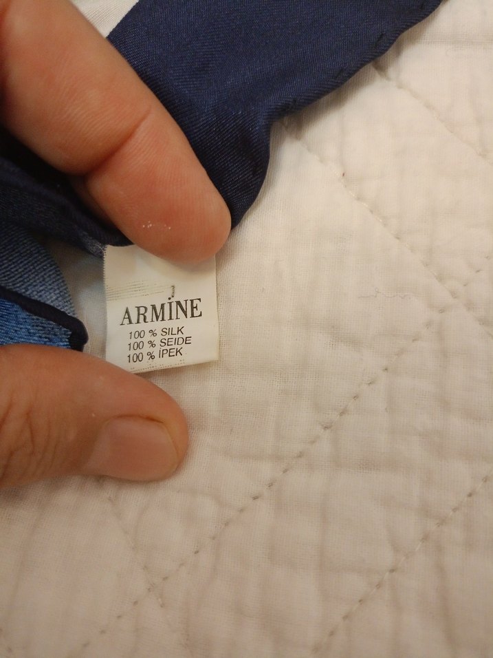 Vintage  Armine ipek eşarp - Görsel 3