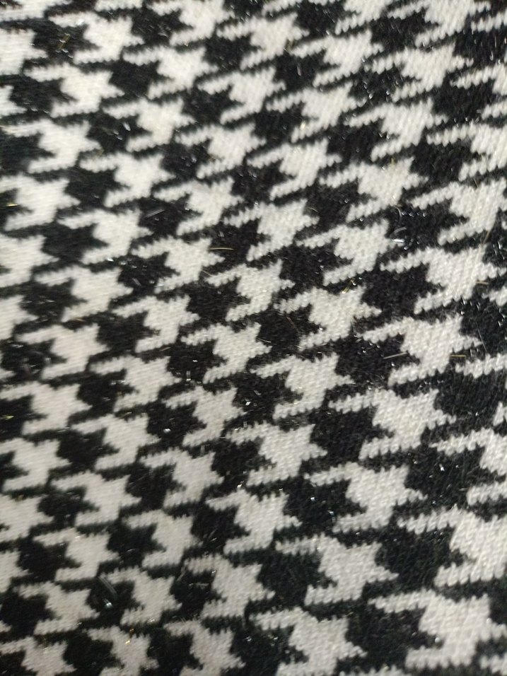 tığ triko Kazayağı Desenli Boğazlı Kadın Triko - Görsel 4